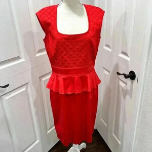 Antonio Melani sleeveless, salmon, dress fully lined w beautiful empire waist